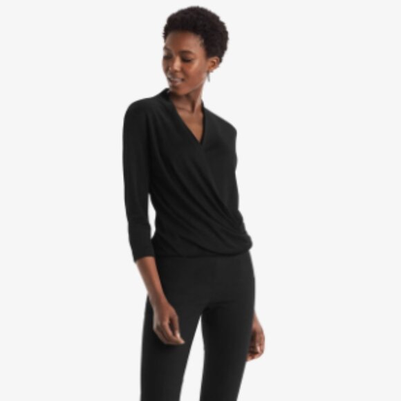 M.M. Lafleur The Deneuve Knit Black Top Size Small - Picture 6 of 11